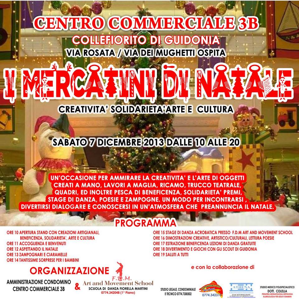 A Colle Fiorito “I Mercatini di Natale”