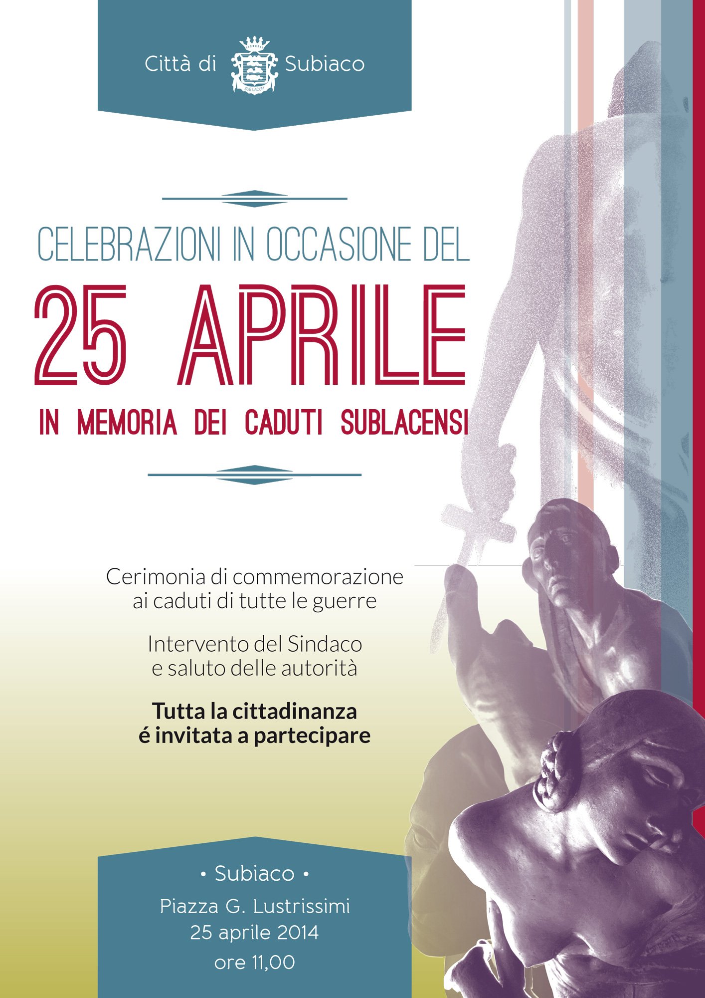 Subiaco: celebrazioni per il 25 aprile