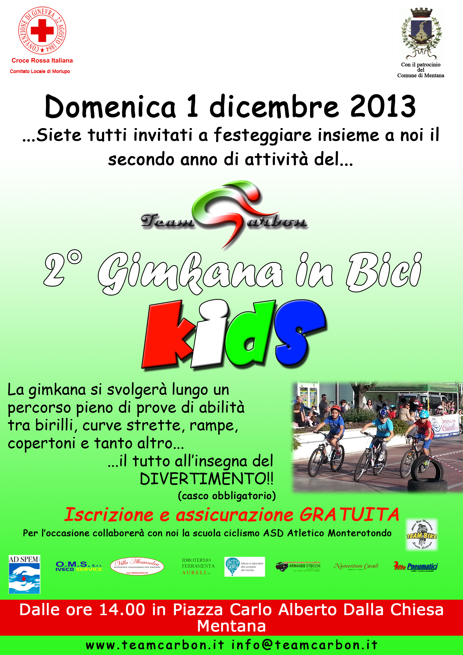 Mentana, domenica c’è la “Gimkana in Bici Kids”