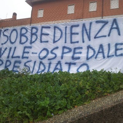 Ospedale di Palombara: è disobbedienza civile