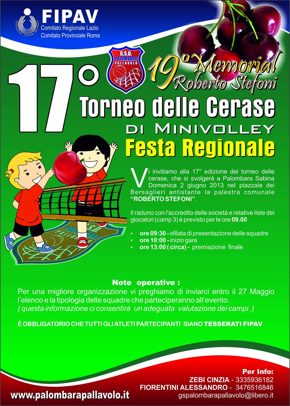 Palombara a tutto volley con il Memorial Stefoni