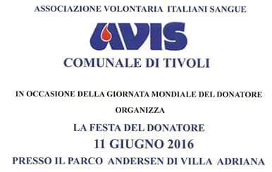 Avis, 11 giugno: Festa del Donatore