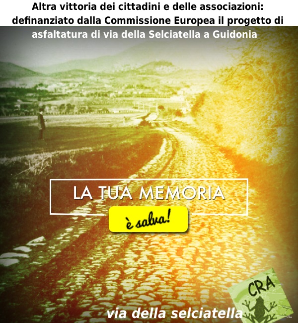 Selciatella: salta il finanziamento europeo per la nuova strada