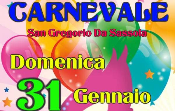 Sfilata di Carnevale a San Gregorio da Sassola