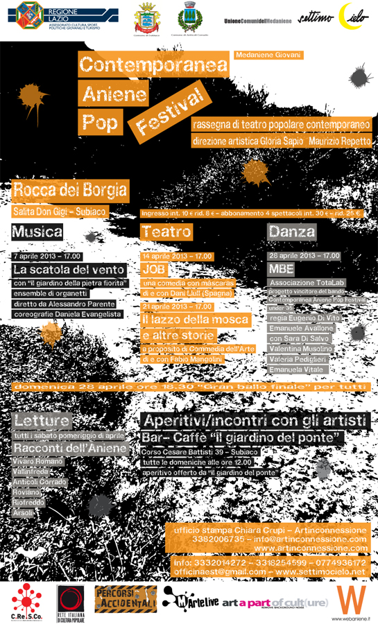 A Subiaco il “Contemporanea Aniene Pop Festival”