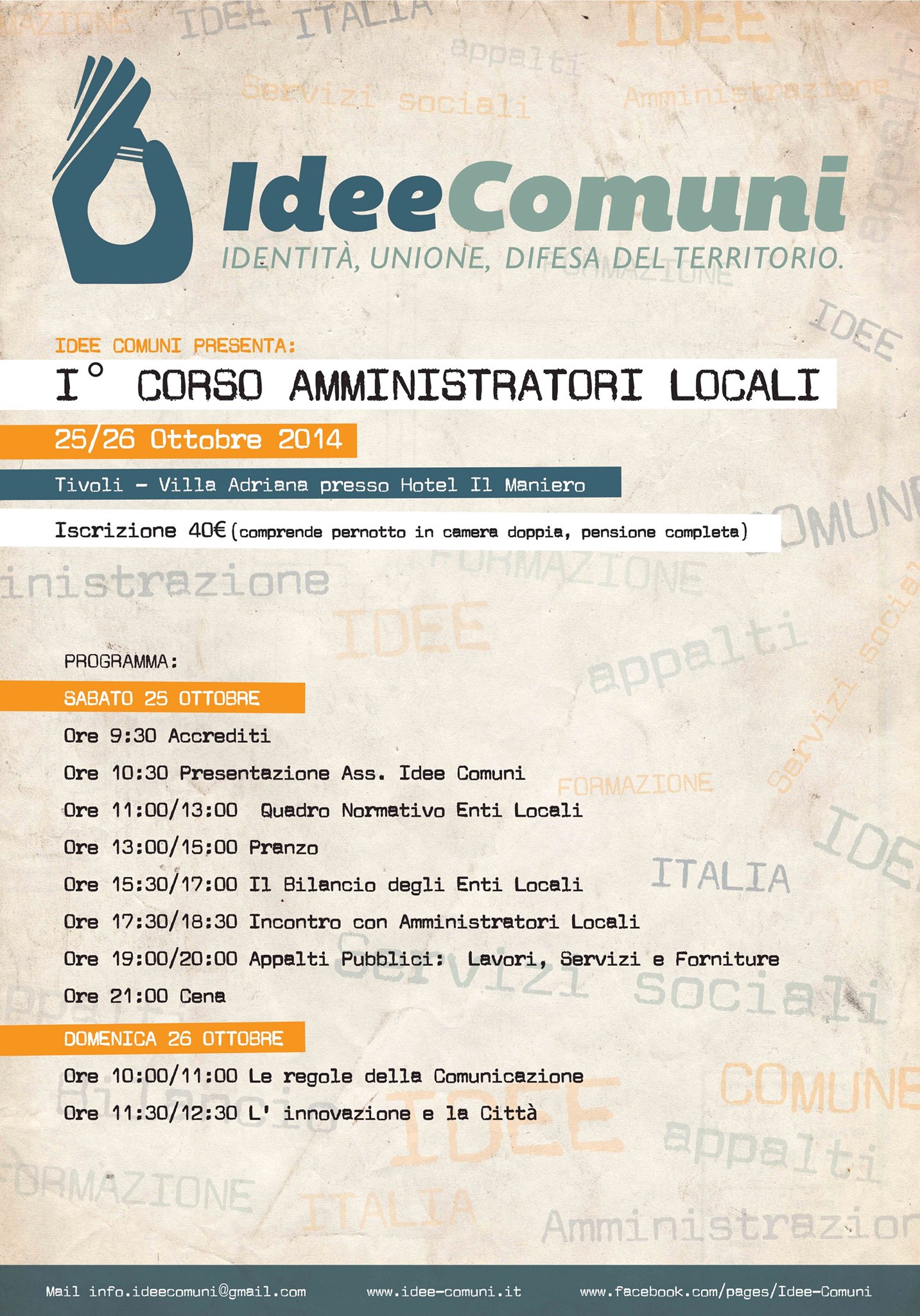 Amministratori locali del centrodestra da tutta Italia a Tivoli per una due giorni di formazione