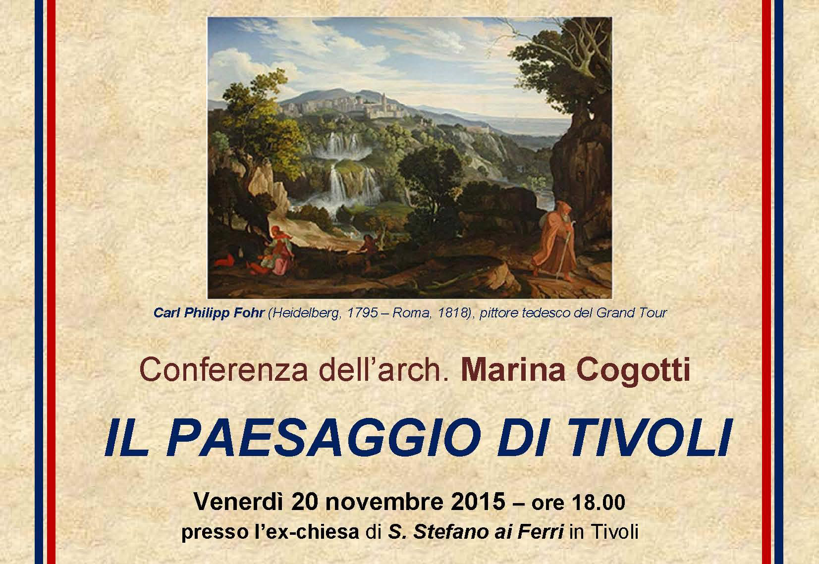 Alla scoperta del Paesaggio di Tivoli, un incontro con il Rotary Club