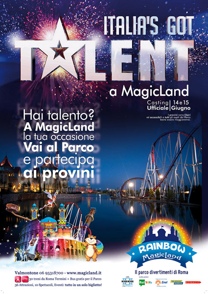 Parco Valmontone: i casting per Italia’s got talent