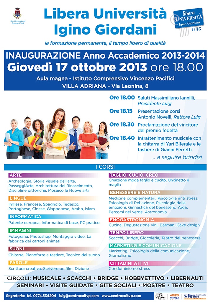 LUIG, oggi l’inaugurazione dell’anno accademico