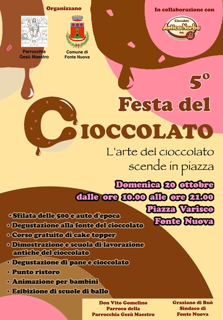 Torna a Fonte Nuova la Festa del Cioccolato
