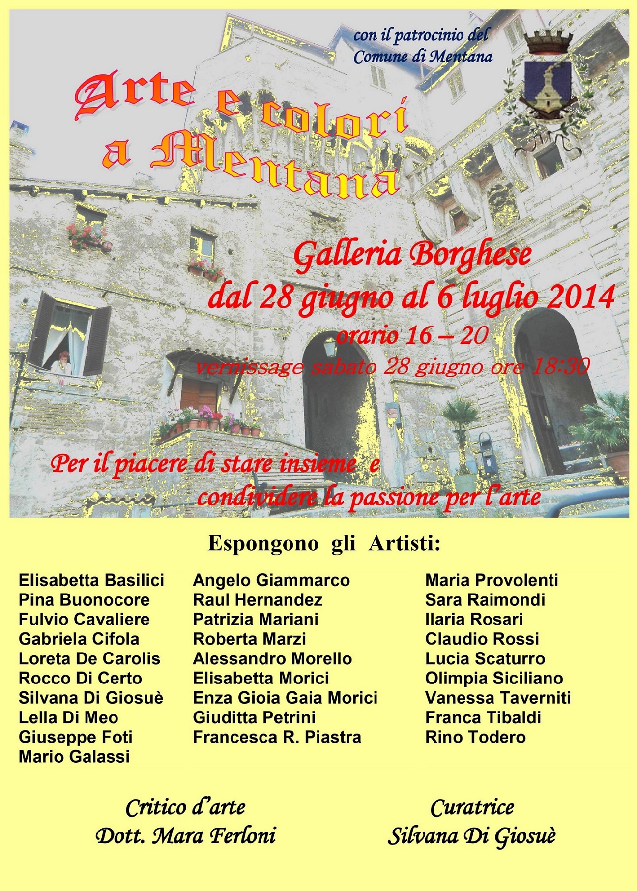 Mentana, “Arte e colori” vanno in scena alla Galleria Borghese