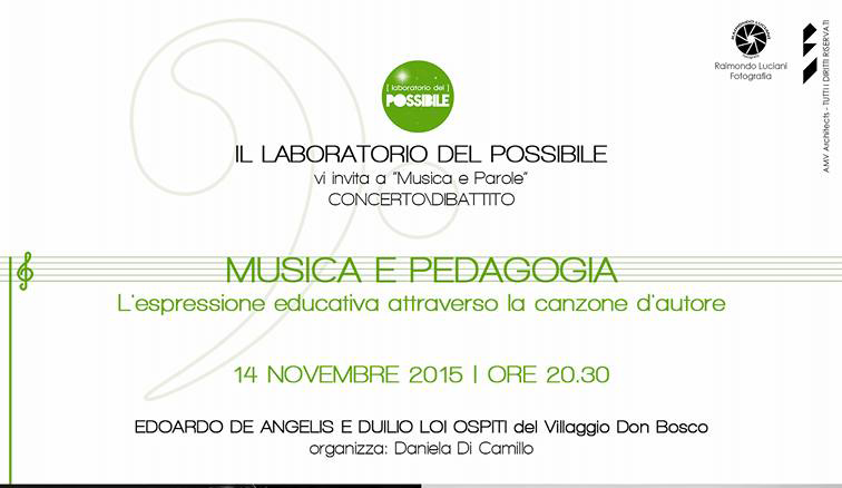 Serata di musica al Villaggio Don Bosco con Musica e Parole