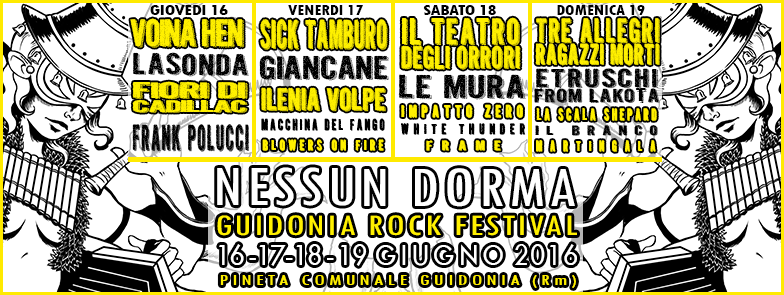 Torna il “Nessun Dorma Guidonia Rock Festival”