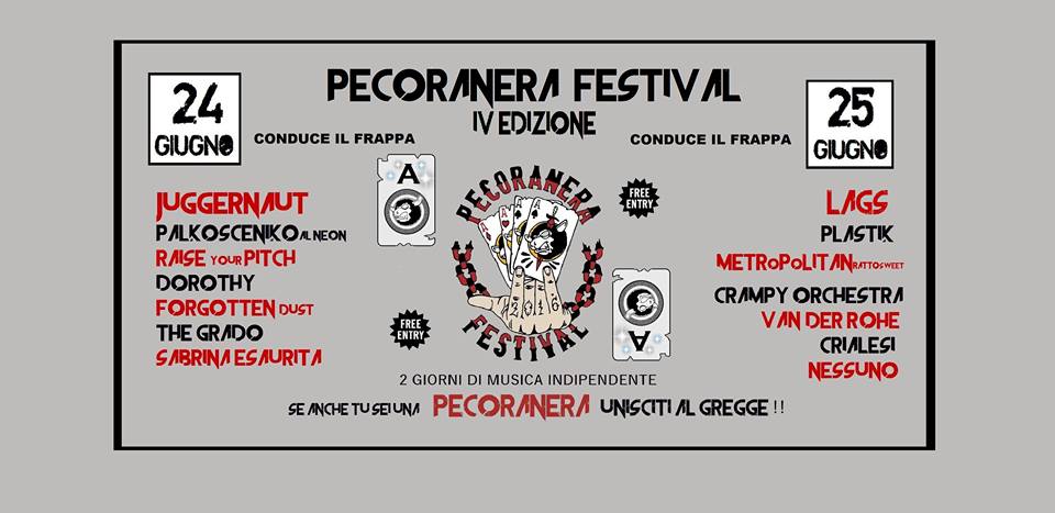 Guidonia, 24 e 25 giugno: IV edizione del “Pecora Nera Festival”