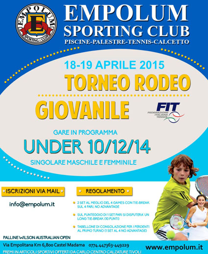 Tennis, grande appuntamento all’Empolum