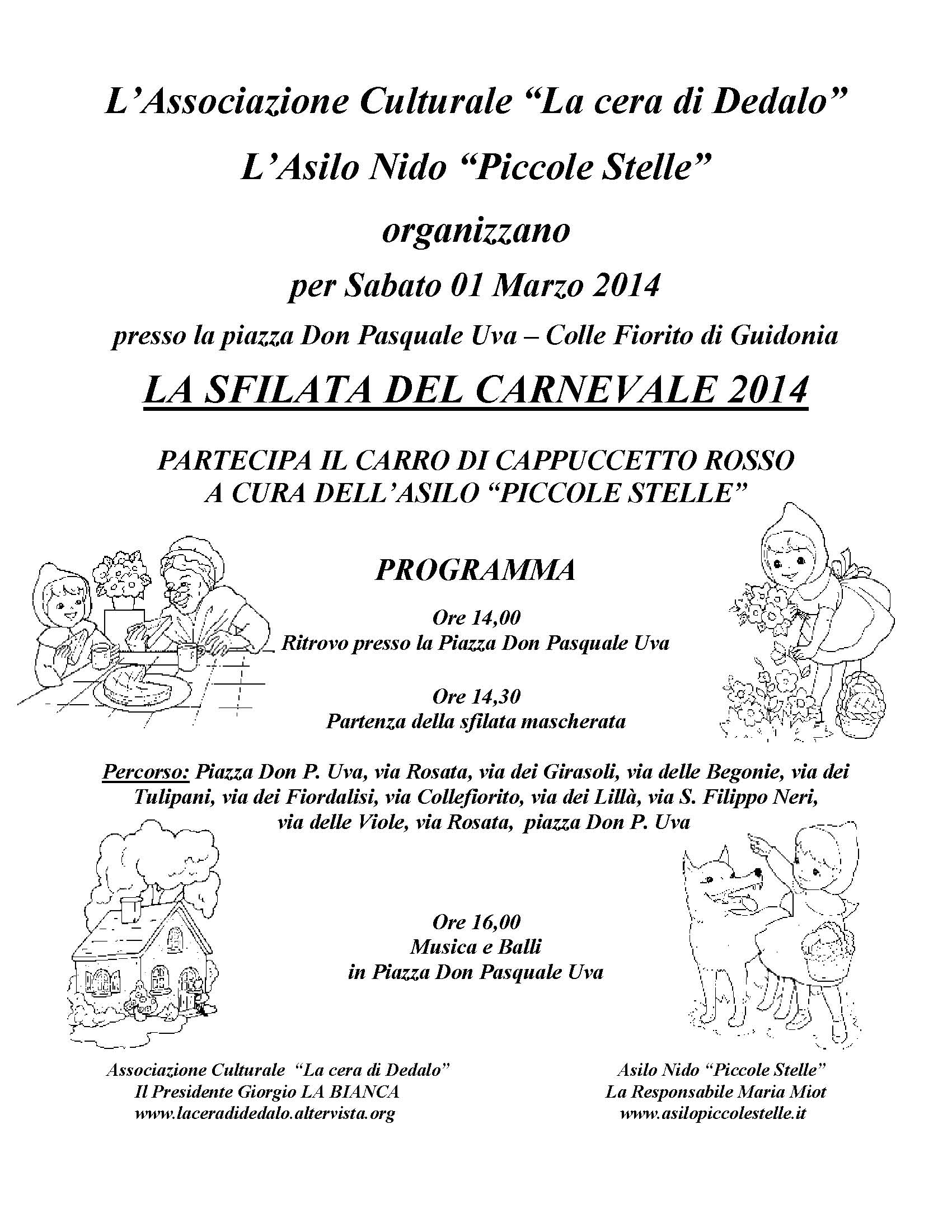 Carnevale, a Collefiorito sfila il carro di Cappuccetto rosso