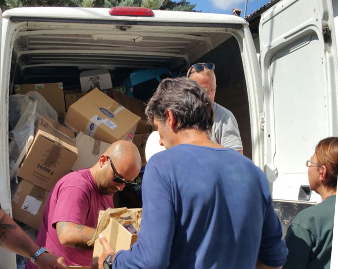 Consegnati gli aiuti raccolti da Ultras Tivoli 1919 e Ss Lazio Tibur Crew