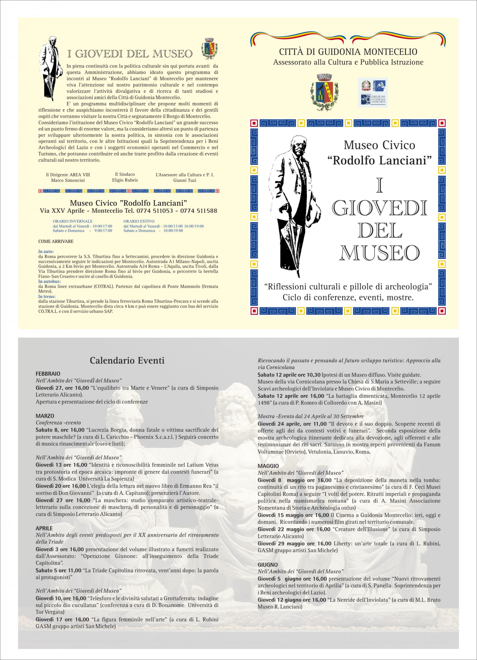 Montecelio, proseguono gli appuntamenti con i “Giovedì al museo”