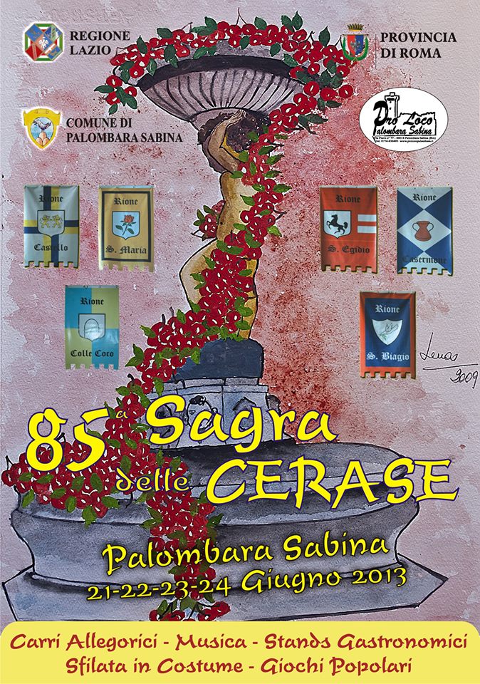 Palombara, 85esima Sagra delle Cerase: il programma