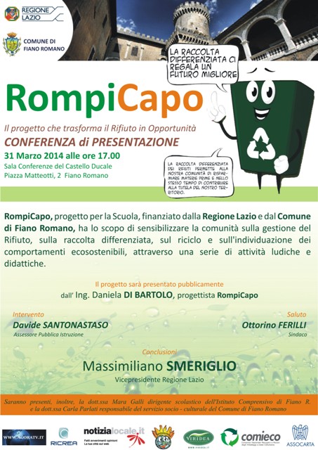 RompiCapo: trasformare il rifiuto in opportunità. Oggi la presentazione