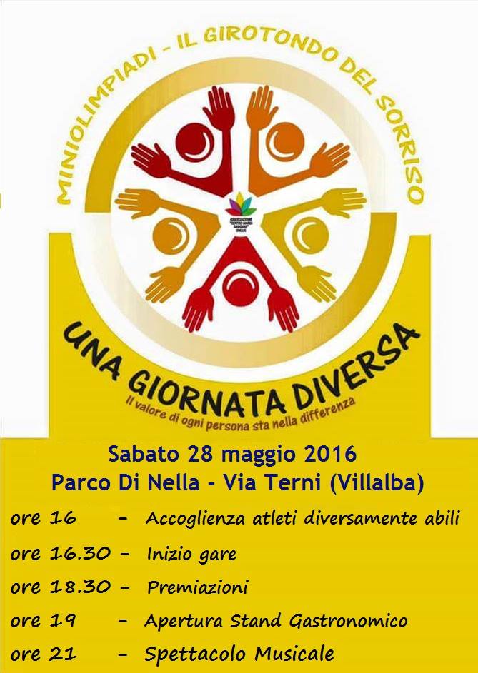 Al Parco Di Nella sabato è “Una Giornata Diversa”