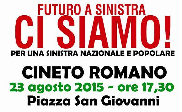 Futuro a Sinistra fa tappa a Cineto Romano