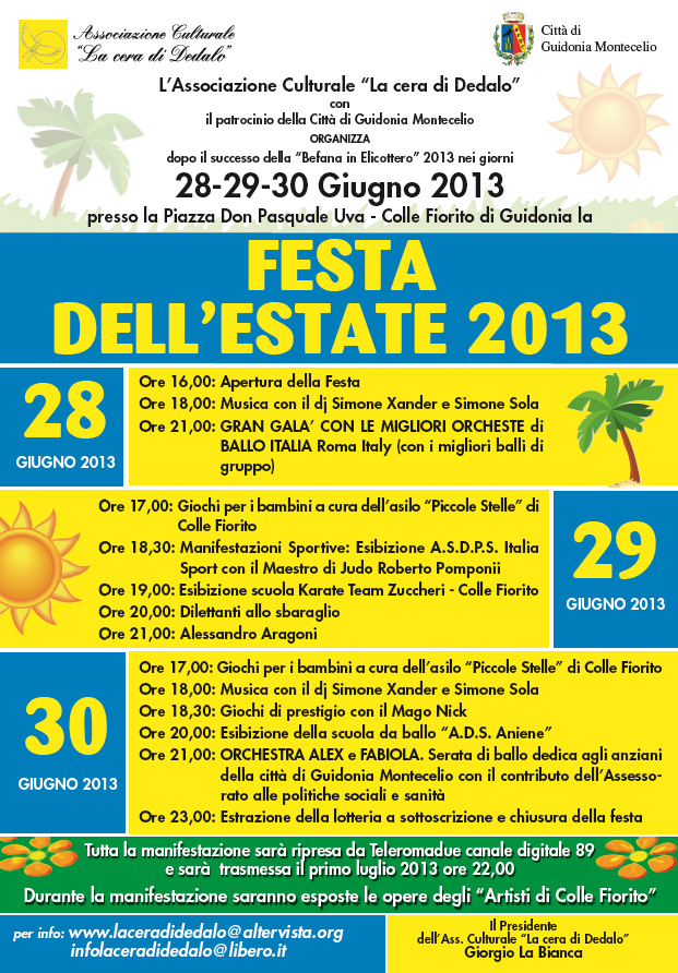 Colle Fiorito, “Festa dell’estate 2013”