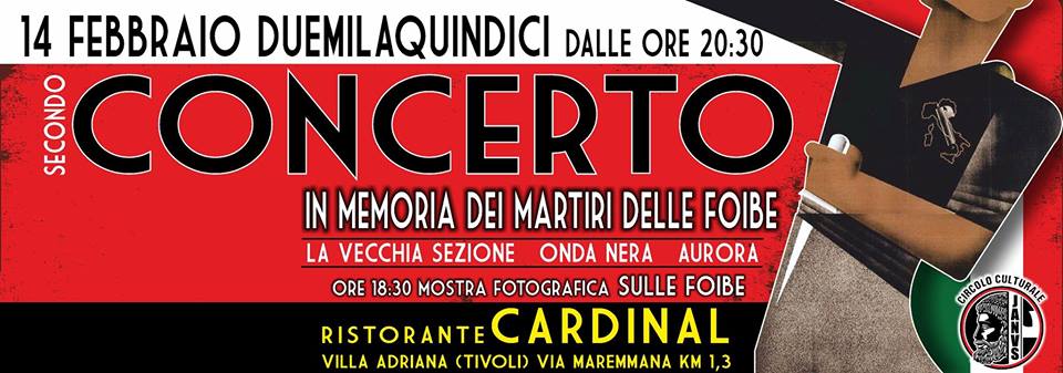 Villa Adriana, concerto in memoria dei martiri delle Foibe