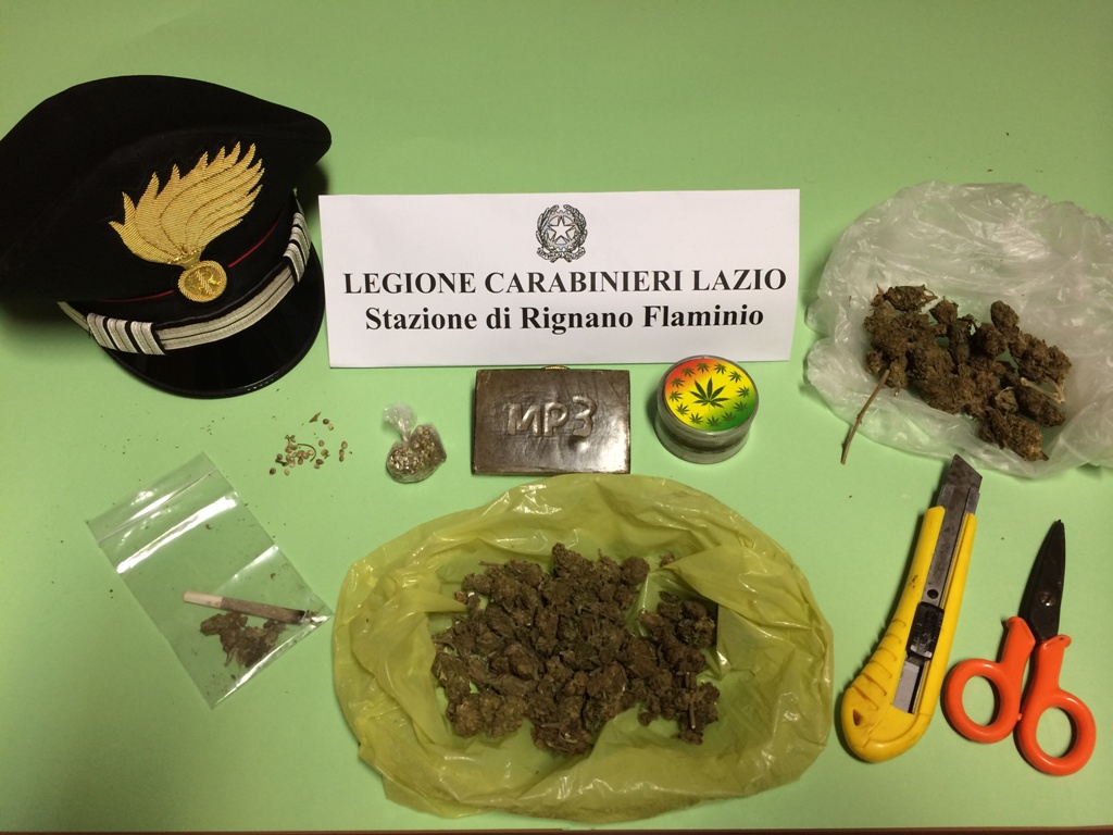 Rignano Flaminio, “pizzicato” con la droga, arrestato 38enne