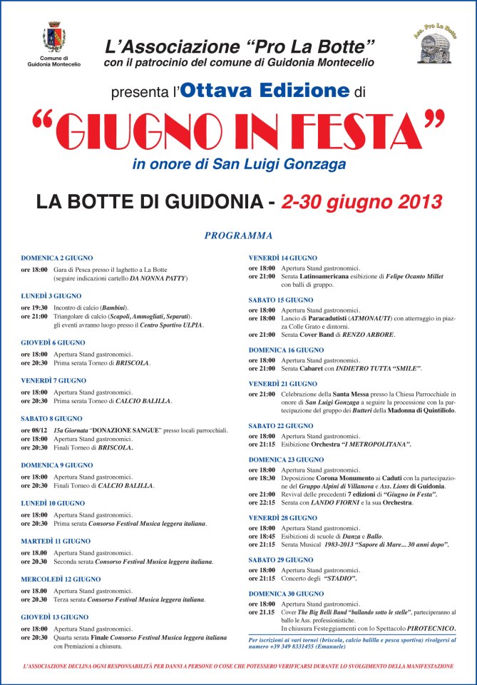 Torna a La Botte “Giugno in festa”