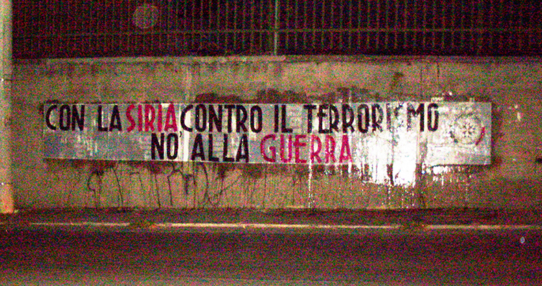 Tivoli: CasaPound protesta contro l’attacco alla Siria