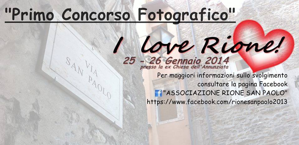 “I love Rione”, il centro storico di Tivoli raccontato in una fotografia