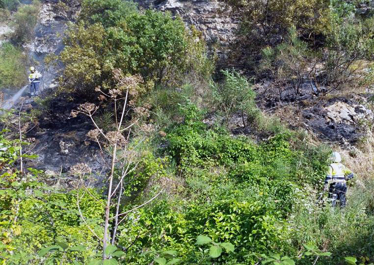Sabato pomeriggio di fuoco tra monte Catillo e l’Albuccione