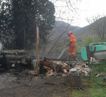 Castel Madama: venerdì di fuoco. Due incendi in contemporanea