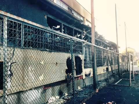 Villalba, buone notizie per la palestra andata a fuoco. Al via i lavori