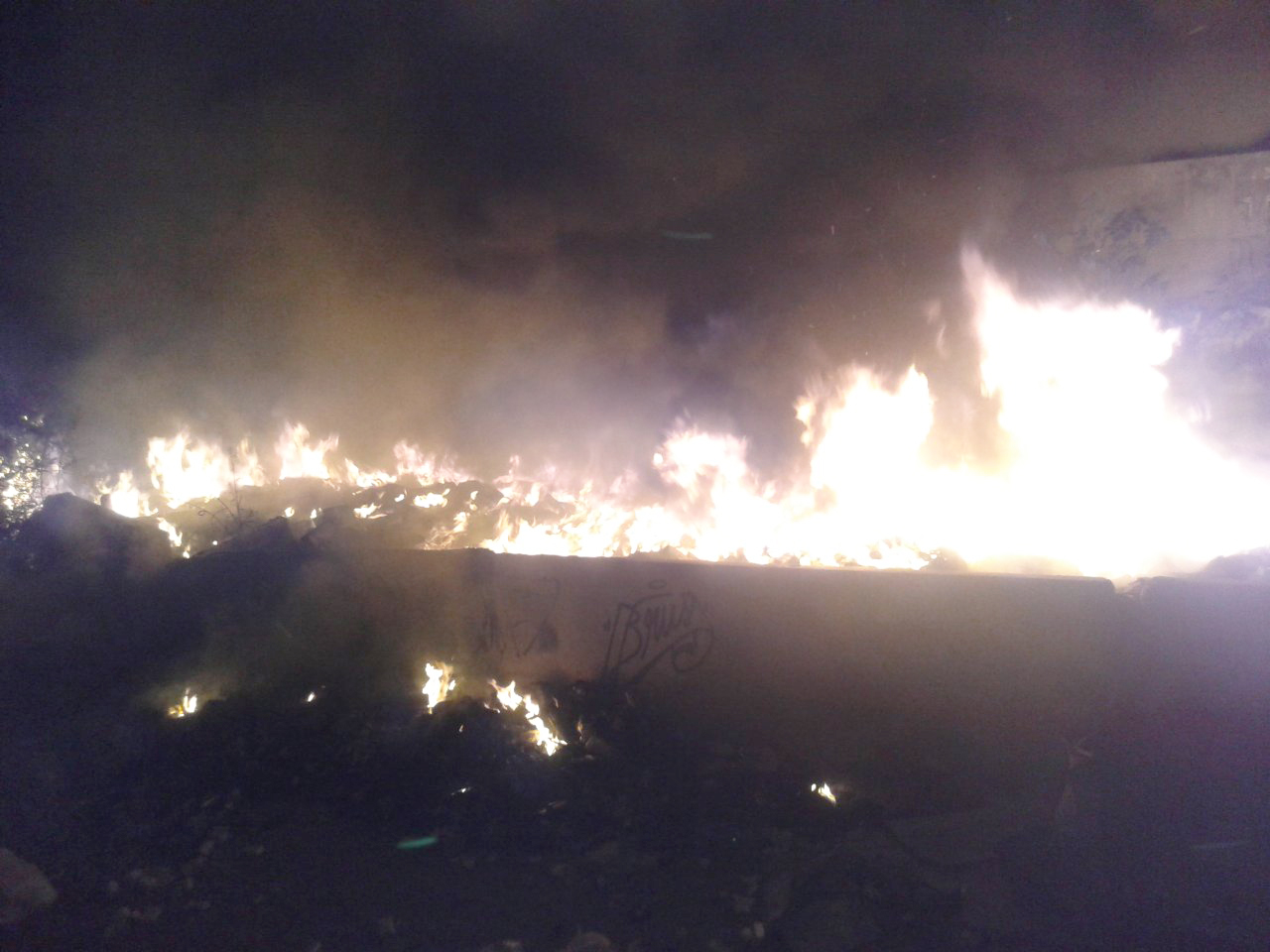 Tivoli Terme: un’altra discarica in fiamme nella notte