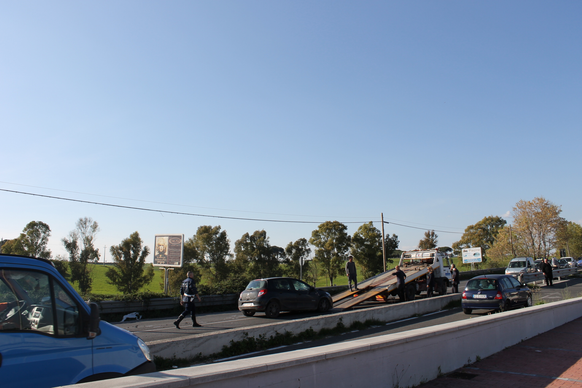 #Flash – Incidente sulla Palombarese, grave il motociclista coinvolto