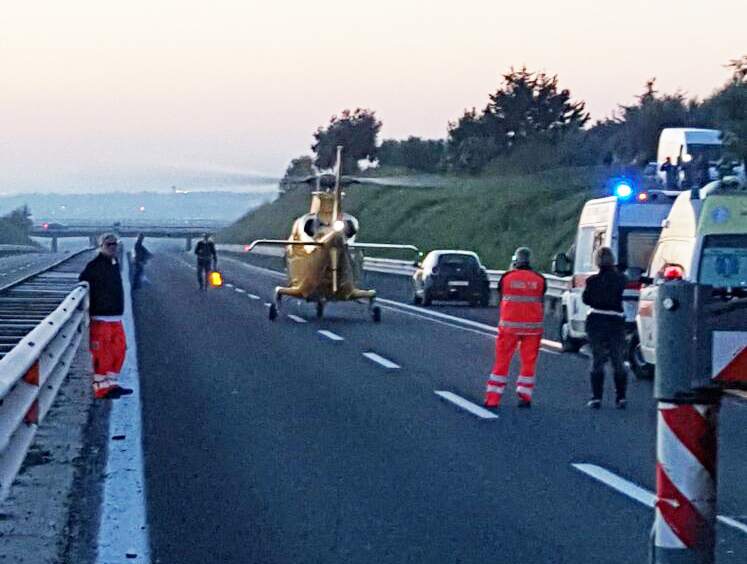 FLASH – Autostrada chiusa da Castel Madama a Tivoli per incidente
