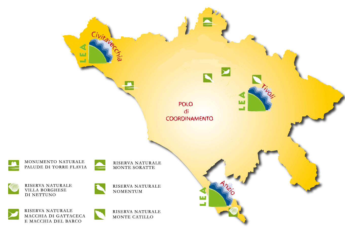 Percorsi tra “Macchia di Gattaceca” e “Macchia del Barco”