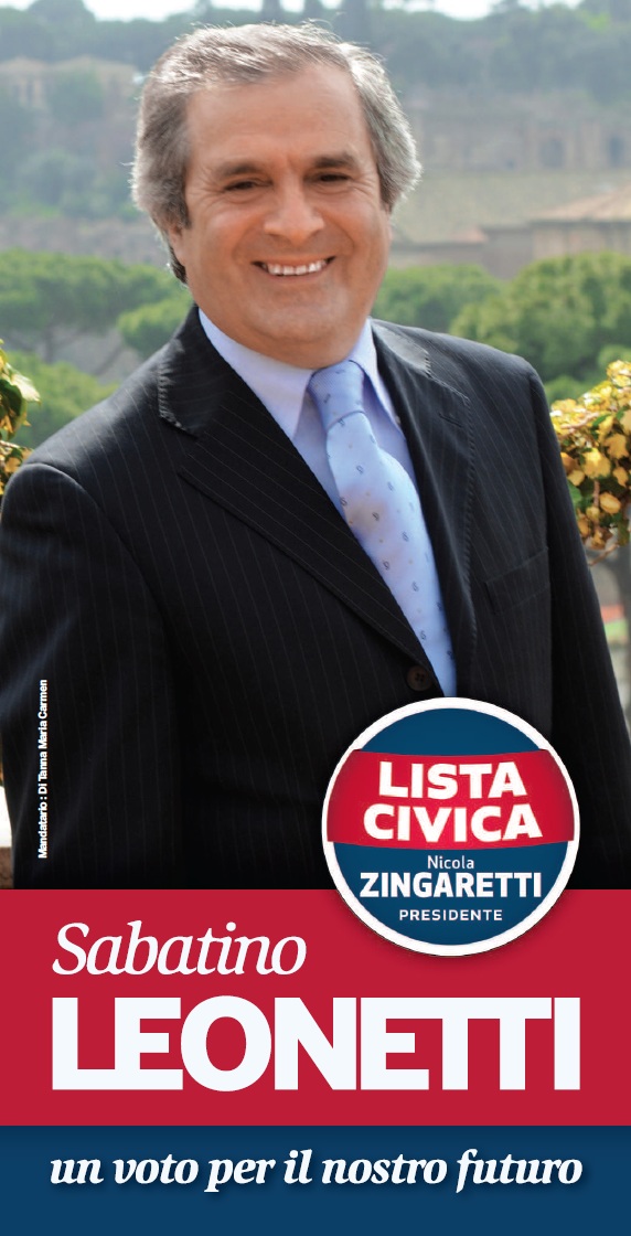 Sabatino Leonetti, sabato al via la campagna elettorale