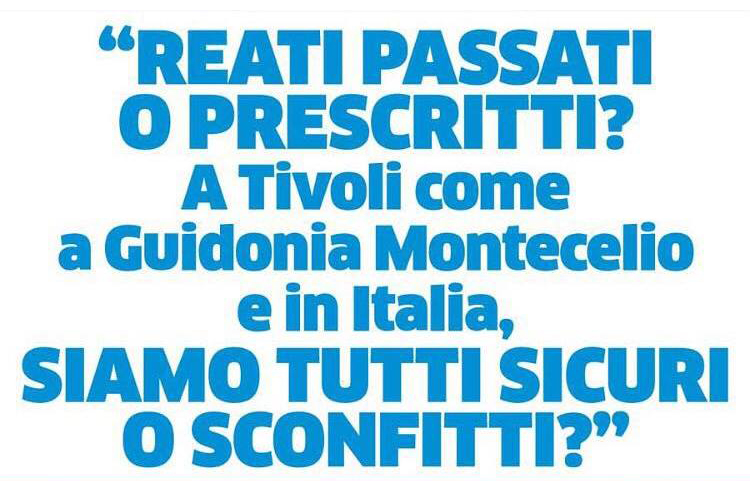 Martedì convegno sulla legalità a Tivoli Terme