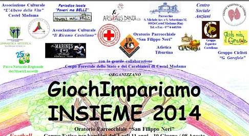 Castel Madama: torna GiochImpariamo Insieme 2014 con L’Albero della Vita