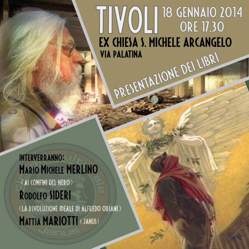 Con il circolo Janus sabato presentazione di due libri al S. Michele