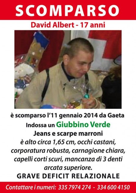 Trovato dai poliziotti di Tivoli il ragazzo scomparso da Gaeta