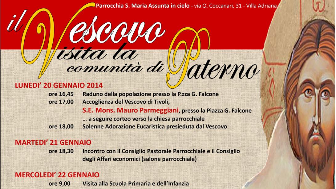 Il Vescovo in visita alla comunità di Paterno