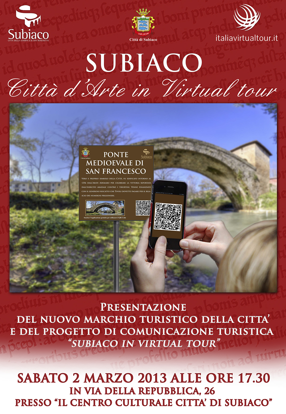 Subiaco Virtual Tour, al via il rivoluzionario progetto turistico