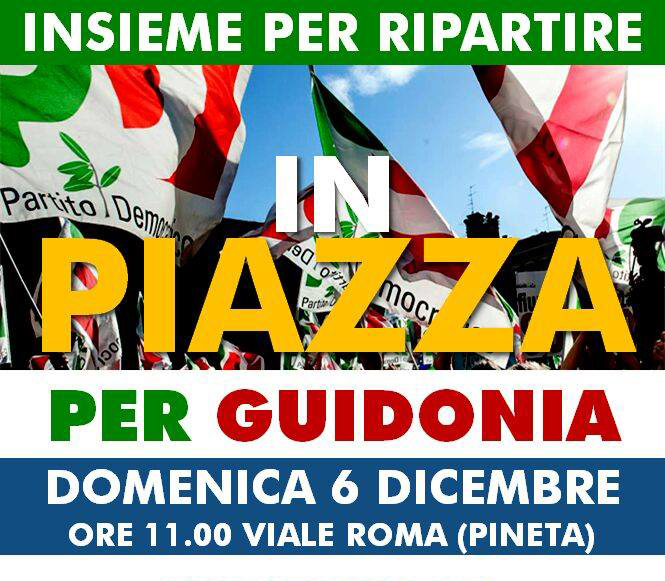 Guidonia Montecelio: il Pd in piazza per chiedere lo scioglimento del consiglio