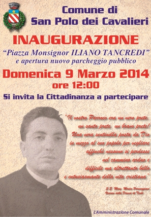 San Polo: una nuova piazza dedicata al parroco storico, Don Iliano