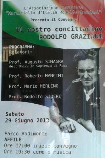 Affile: polemiche per la commemorazione del gerarca fascista Rodolfo Graziani