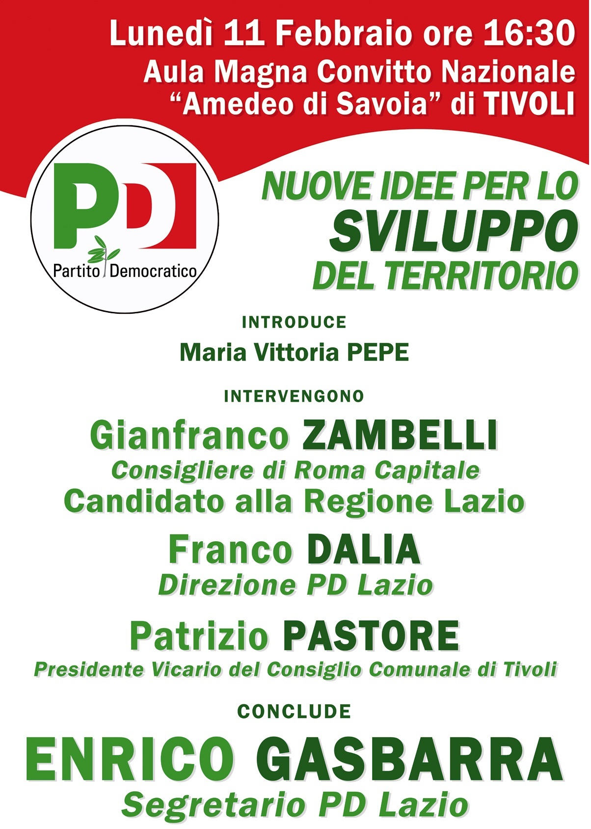 Tivoli, lunedì pomeriggio incontro sulle Nuove idee per lo sviluppo del Territorio